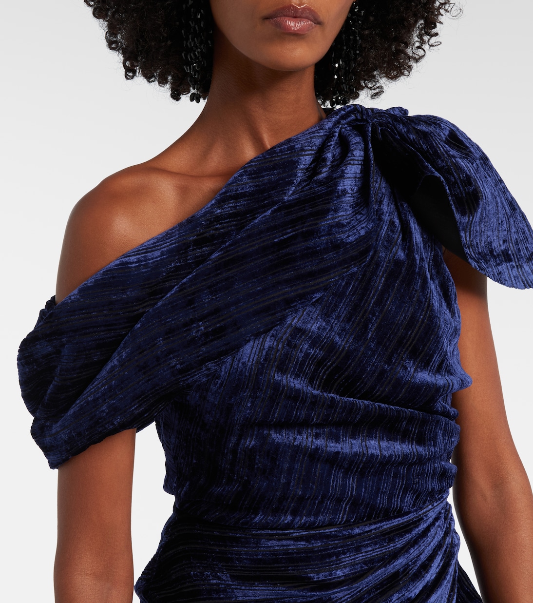 Cyane one-shoulder velvet midi dress | Isabel Marant