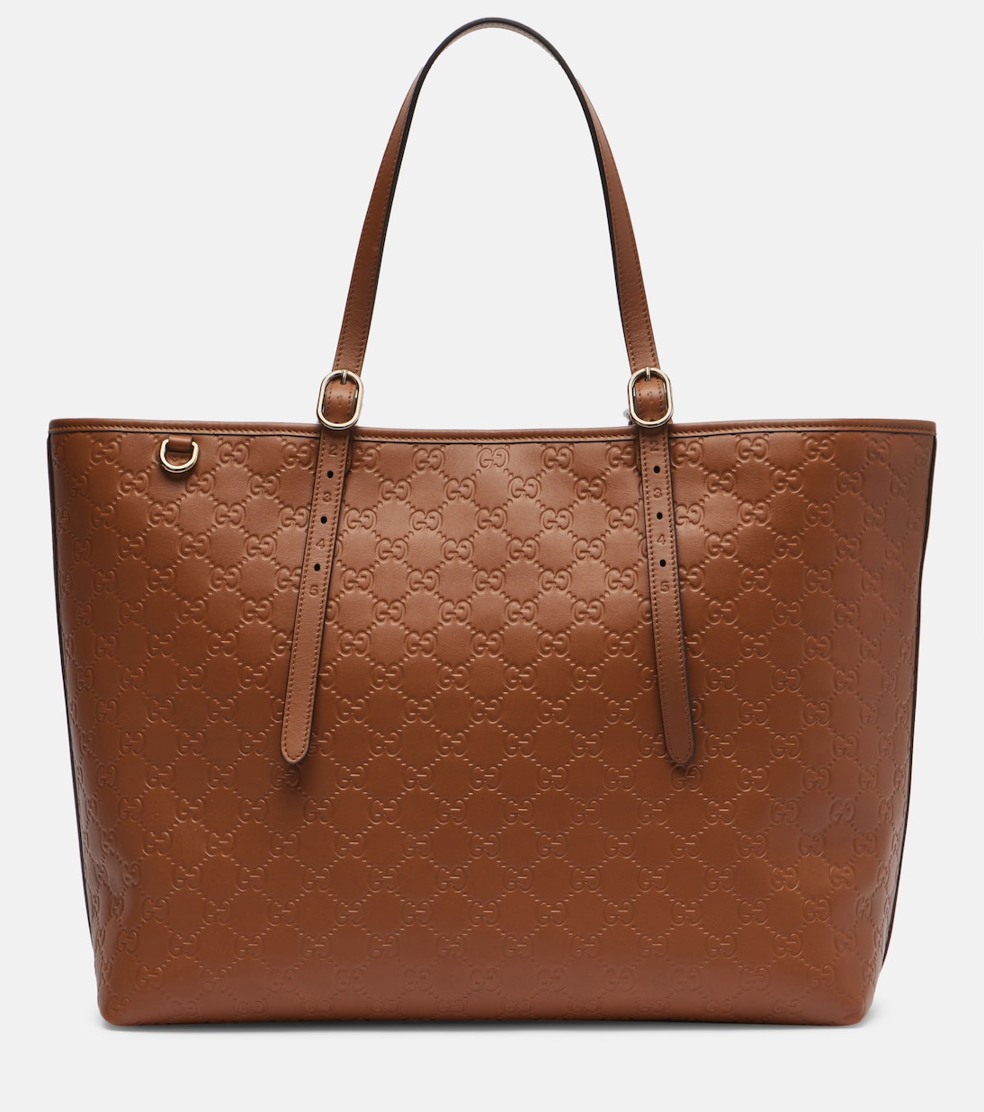 Tote Bag Emblem GG aus Leder | Gucci