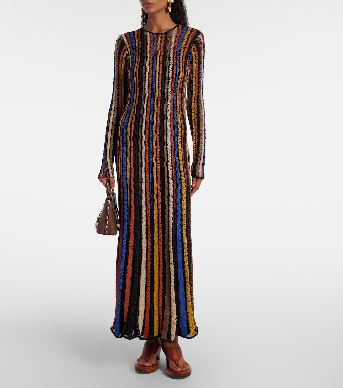 Albie striped lamé maxi dress | Ulla Johnson