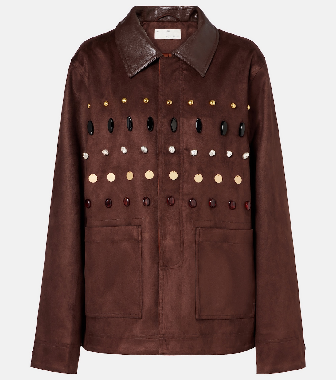 Chaqueta de ante sintético adornada | Xu Zhi