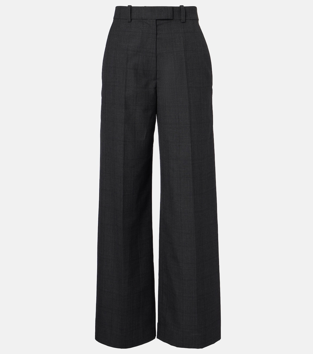 Brickell plaid wide-leg pants | The Frankie Shop