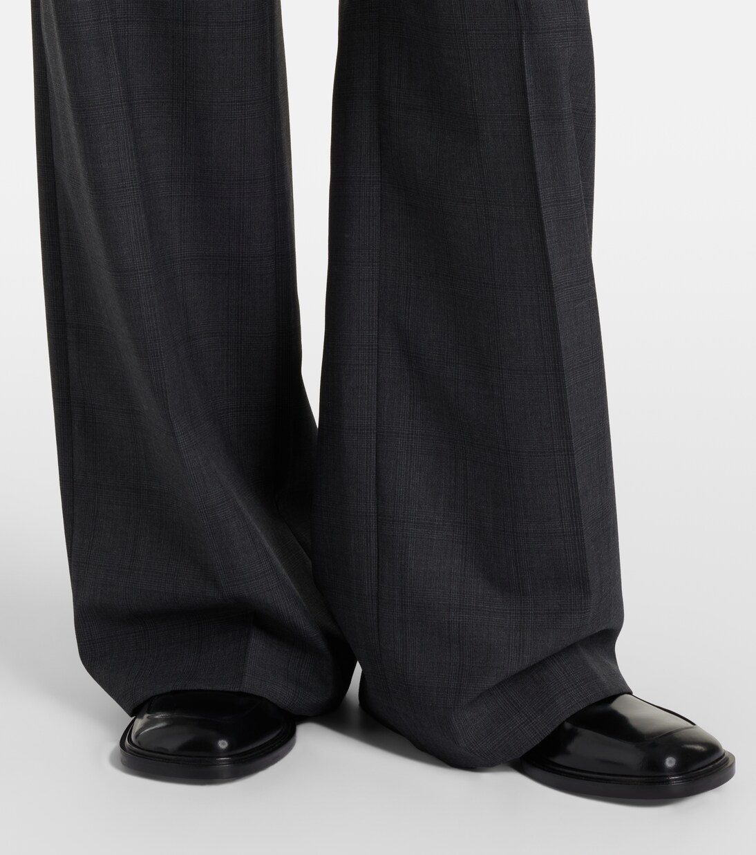 Brickell plaid wide-leg pants | The Frankie Shop