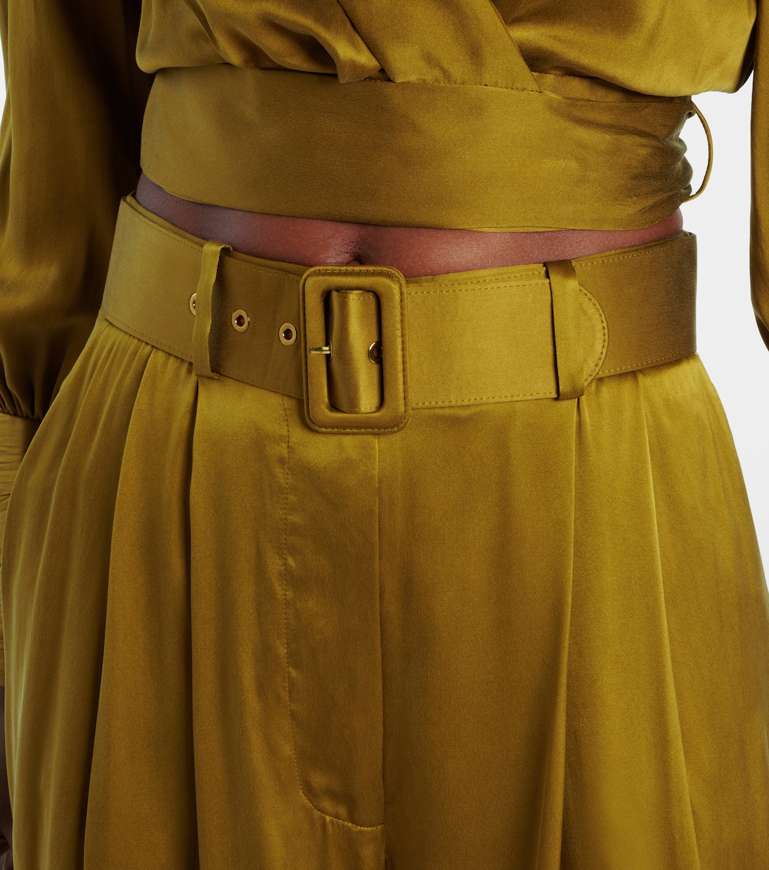 Silk satin wide-leg pants | Zimmermann