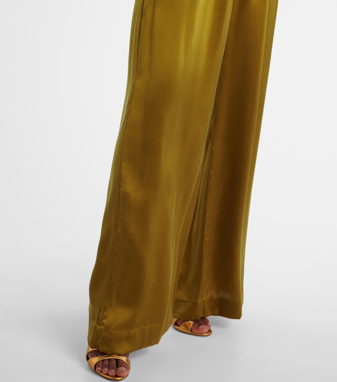 Silk satin wide-leg pants | Zimmermann