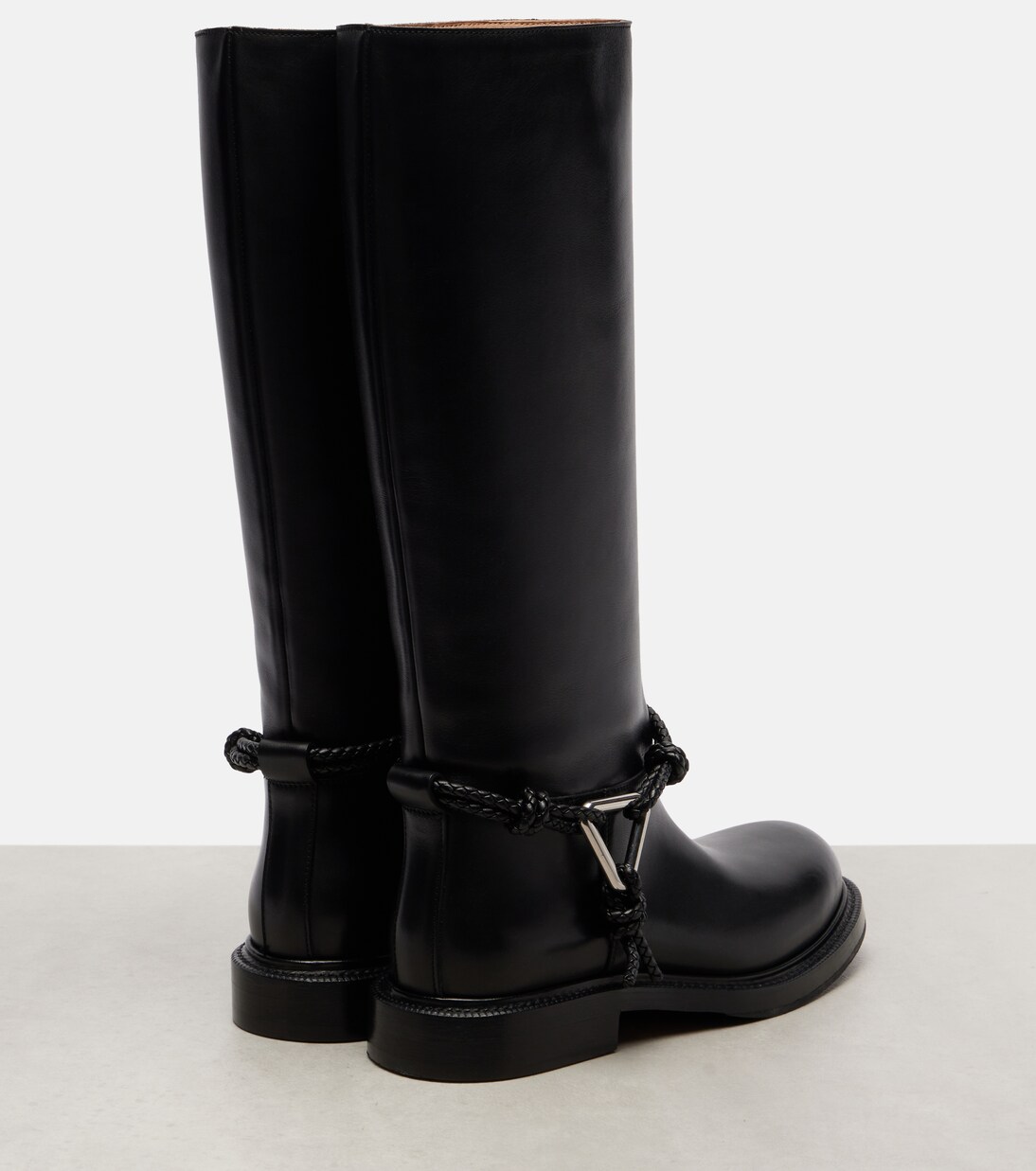 레더 니하이 부츠 | Bottega Veneta