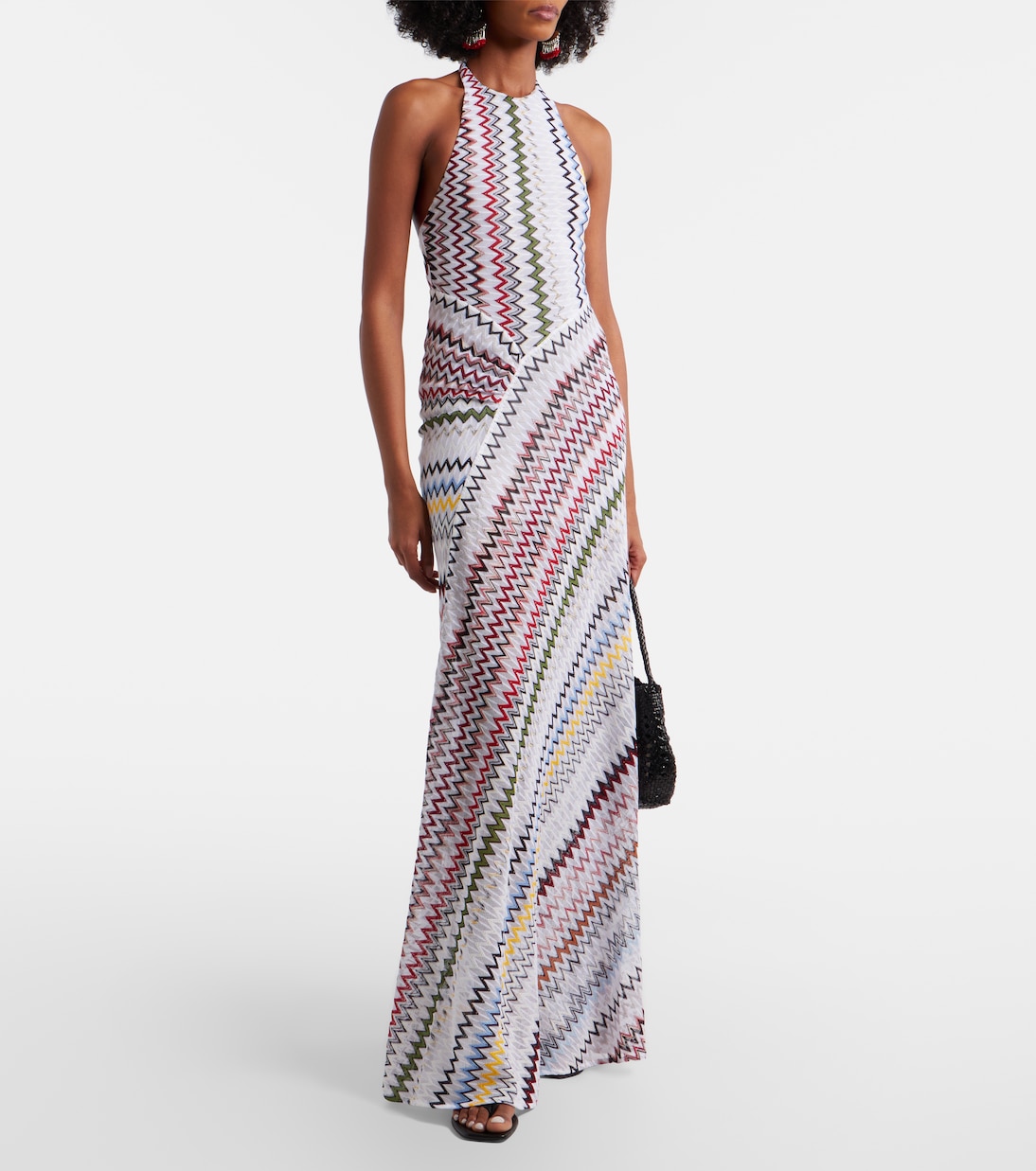 Zigzag knitted maxi dress | Missoni