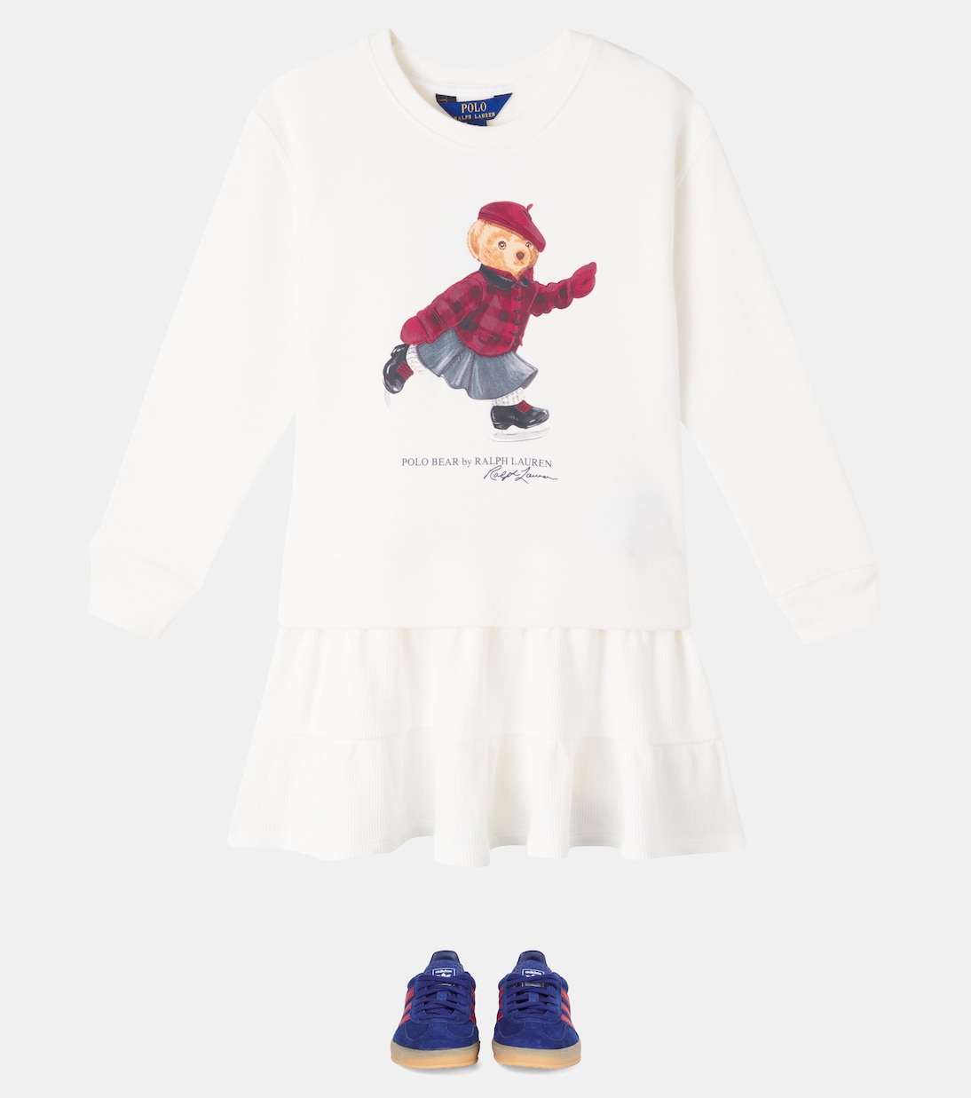 Kleid Polo Bear aus einem Baumwollgemisch | Polo Ralph Lauren Kids