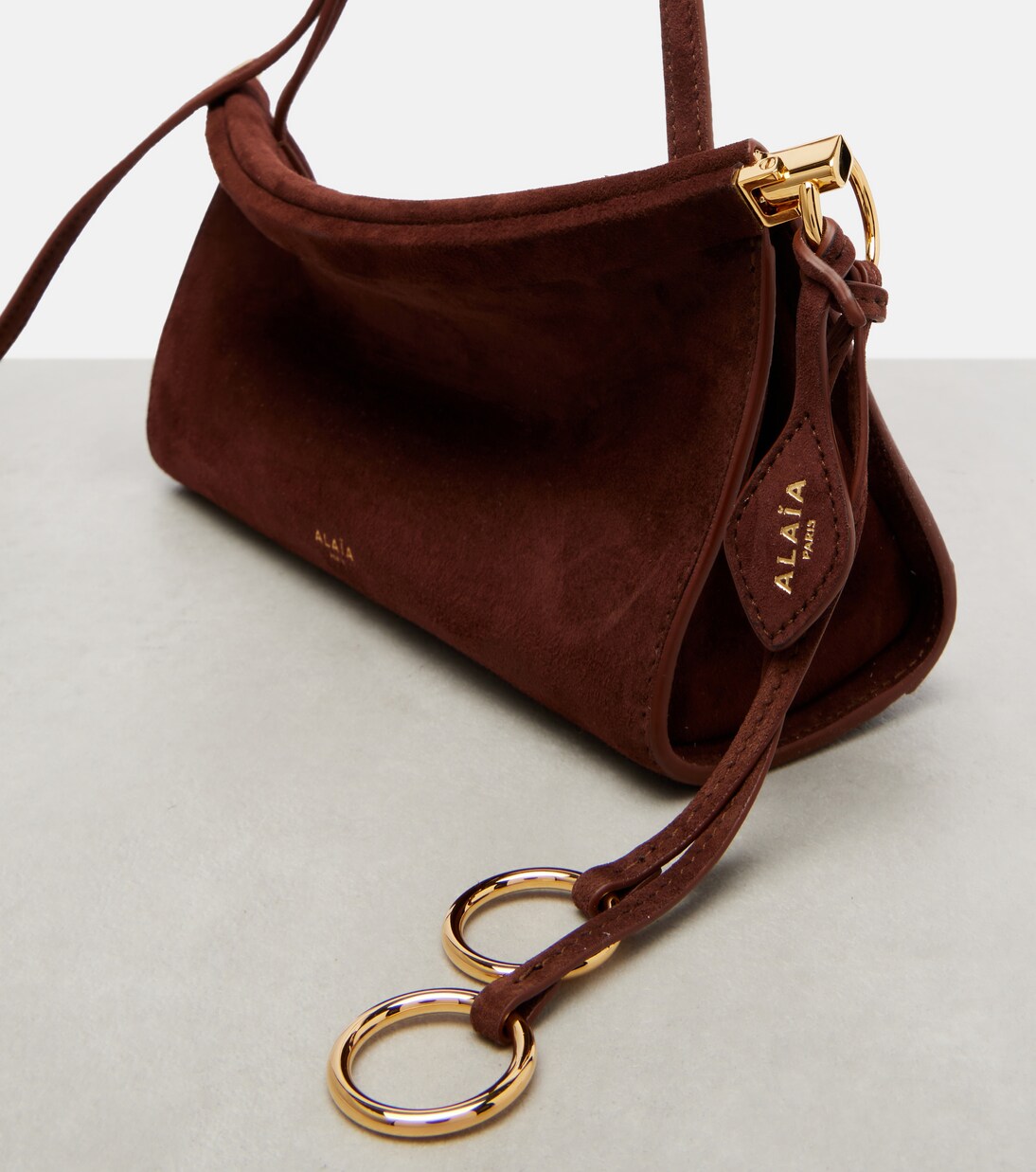 Le Click suede shoulder bag | Alaïa