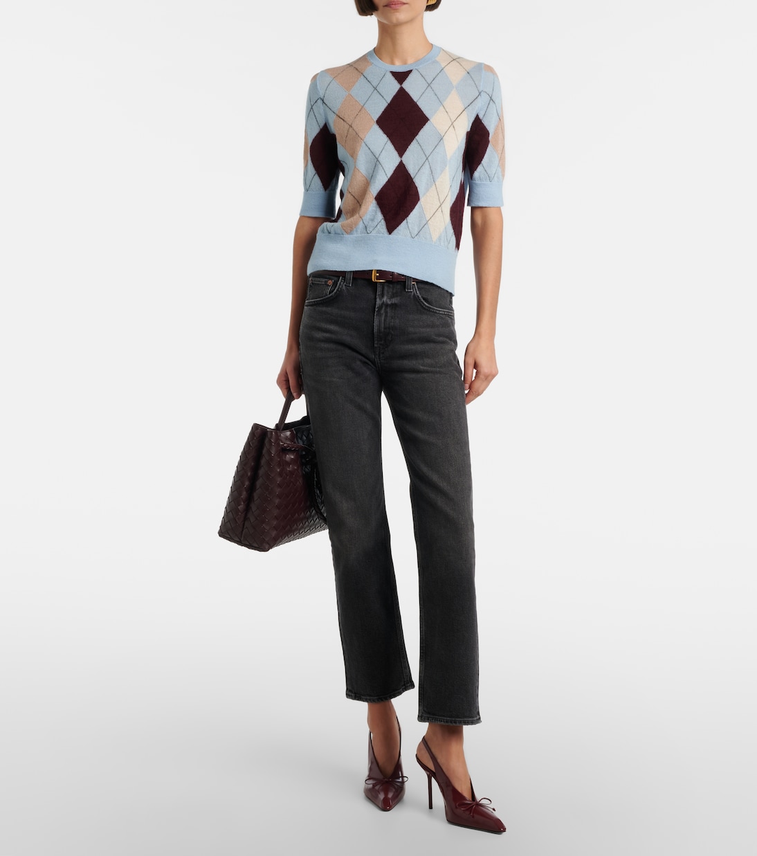 High-Rise Cropped Wide-Leg Jeans Ren | Agolde