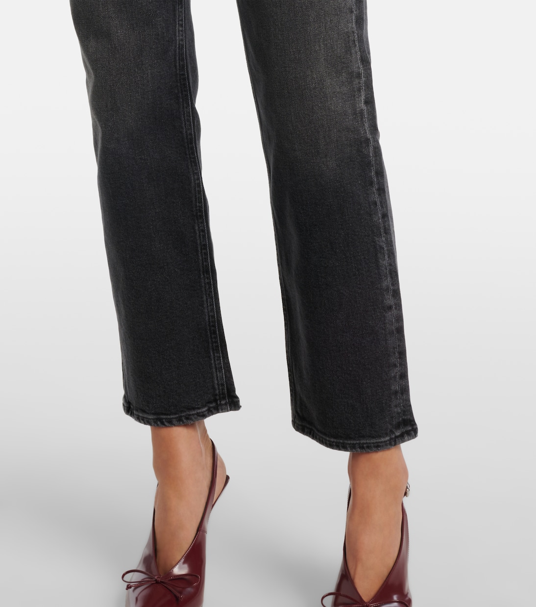 High-Rise Cropped Wide-Leg Jeans Ren | Agolde