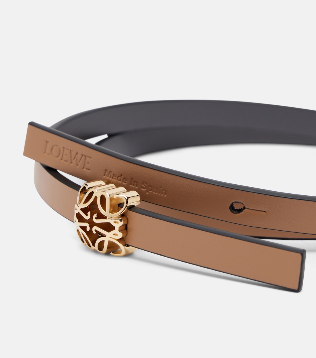 Cinturón de piel con anagrama | Loewe