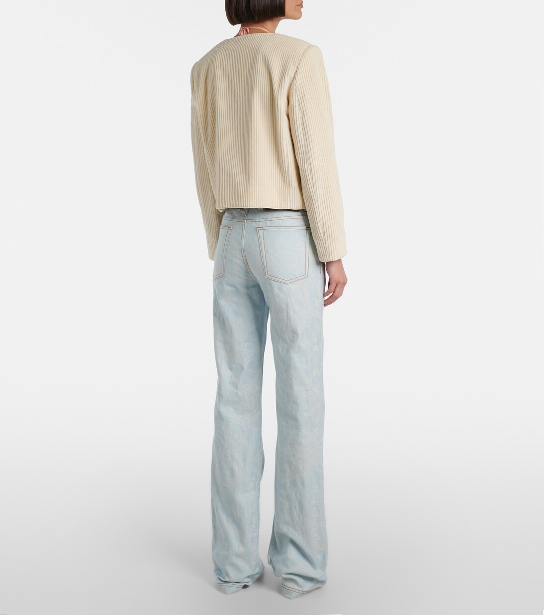 Jeans flared bordados con Pegaso | Etro