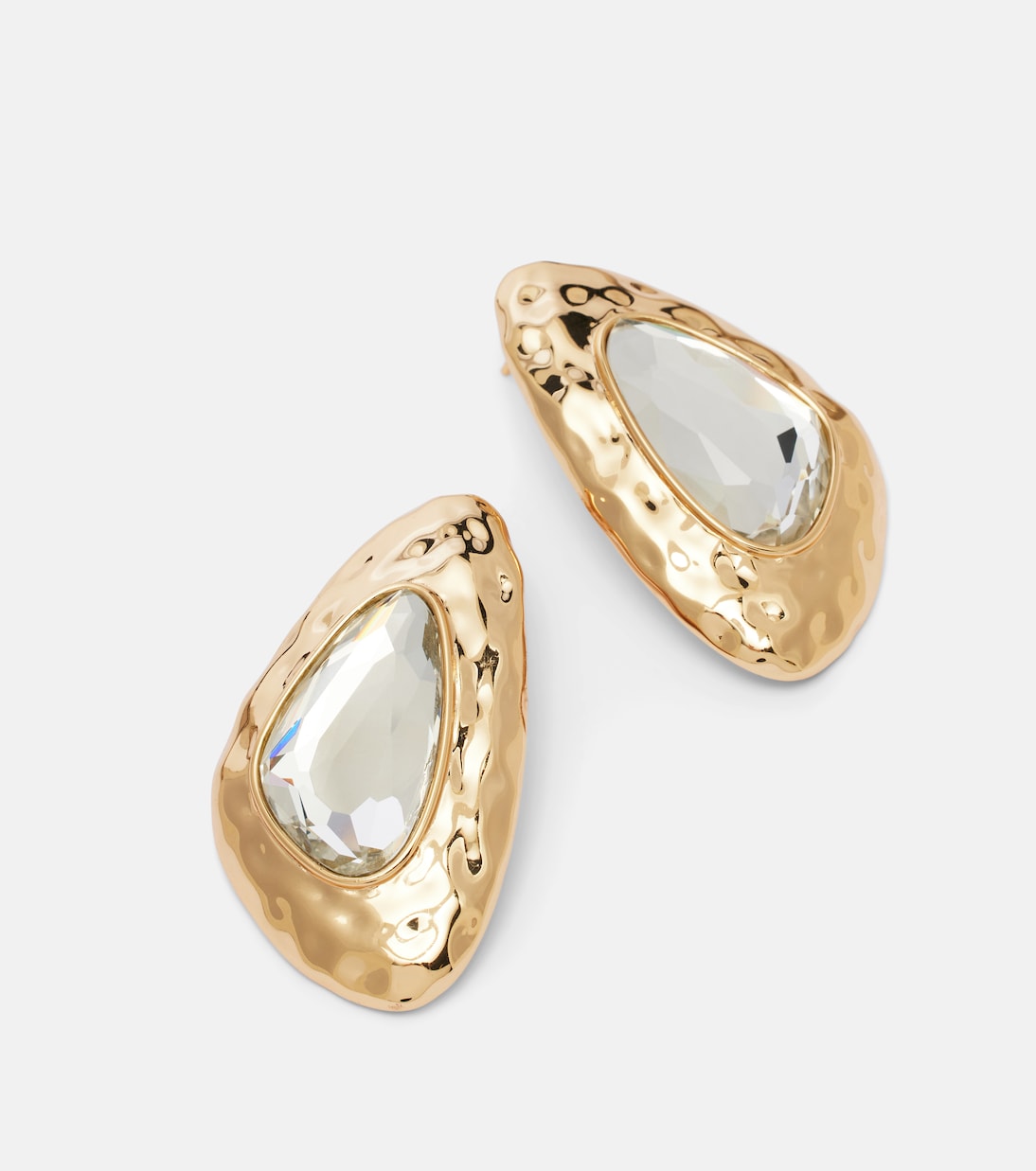 Crystal-embellished earrings | Self-Portrait