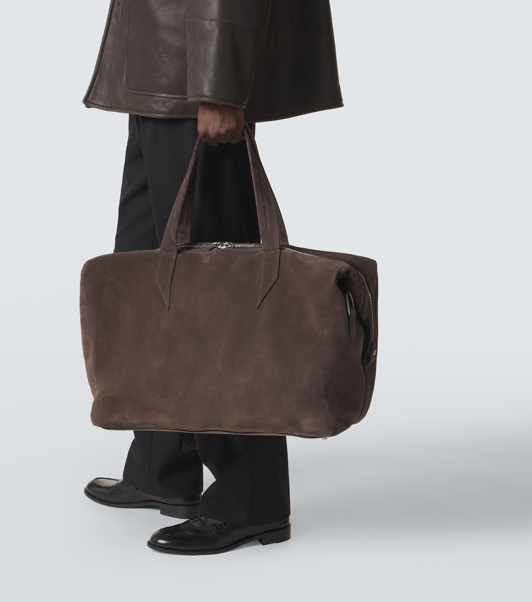 Nomad Weekend suede duffel bag | Métier