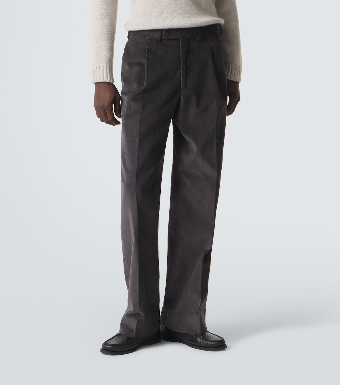 Amo棉质灯芯绒阔腿裤 | Saman Amel