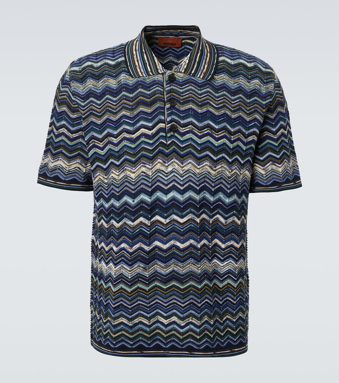 Zigzag cotton polo shirt | Missoni