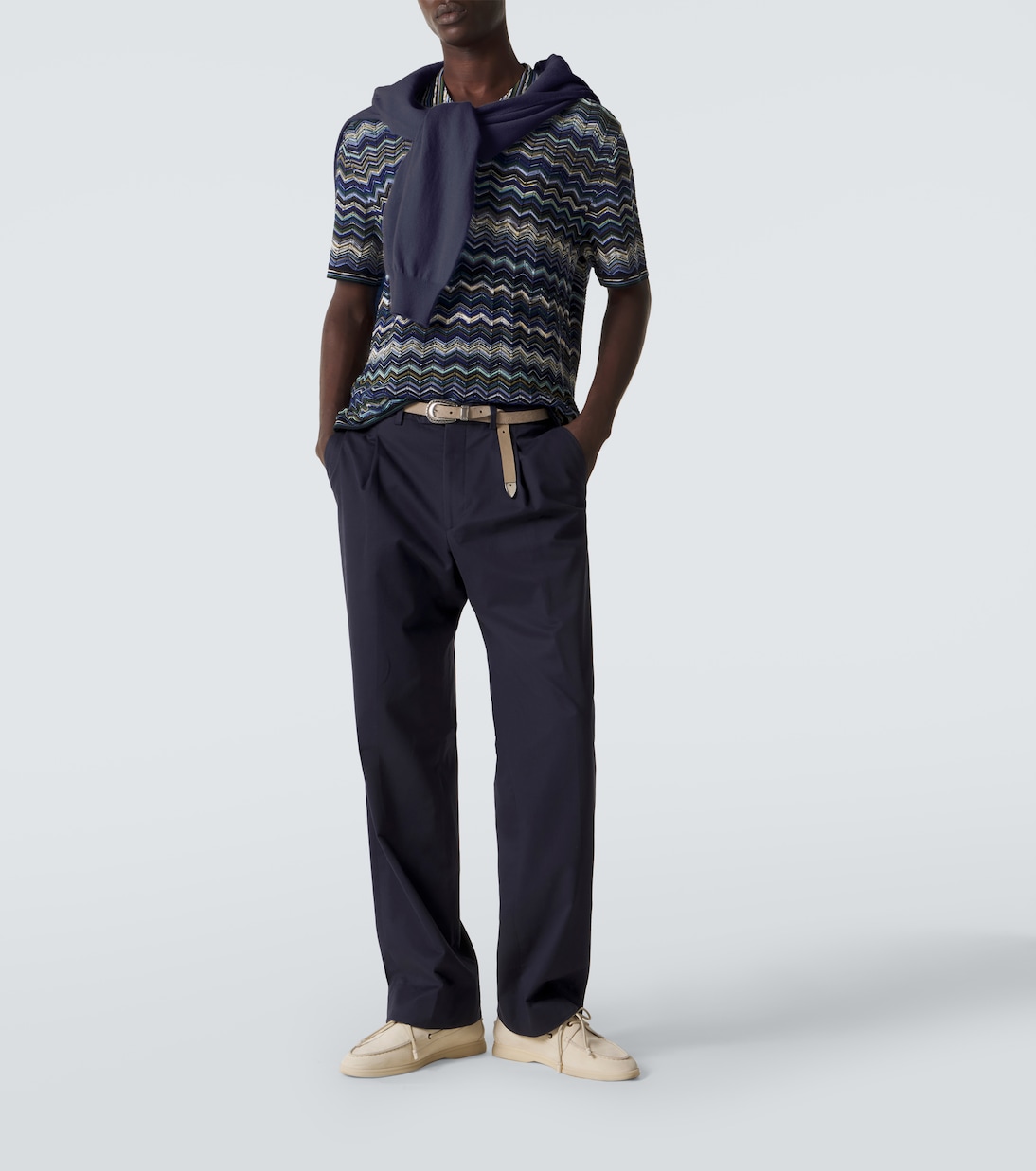 Zigzag cotton polo shirt | Missoni