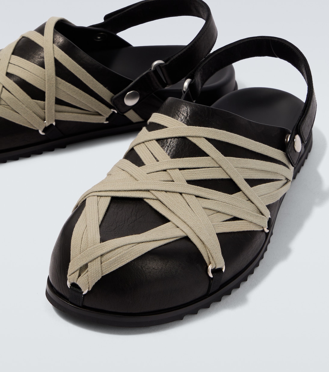 Mules Megalace de piel | Rick Owens