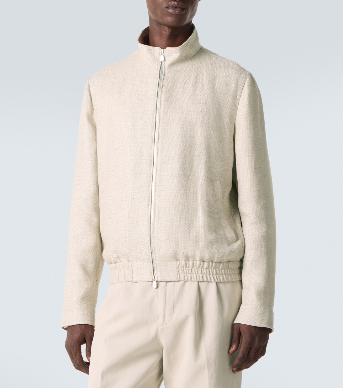 Chaqueta de seda, lino y lana | Brunello Cucinelli