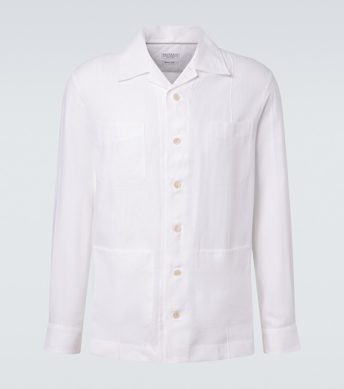 Hemp, linen, and cotton shirt | Brunello Cucinelli