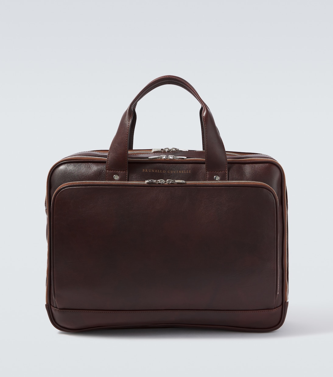 Leather briefcase | Brunello Cucinelli