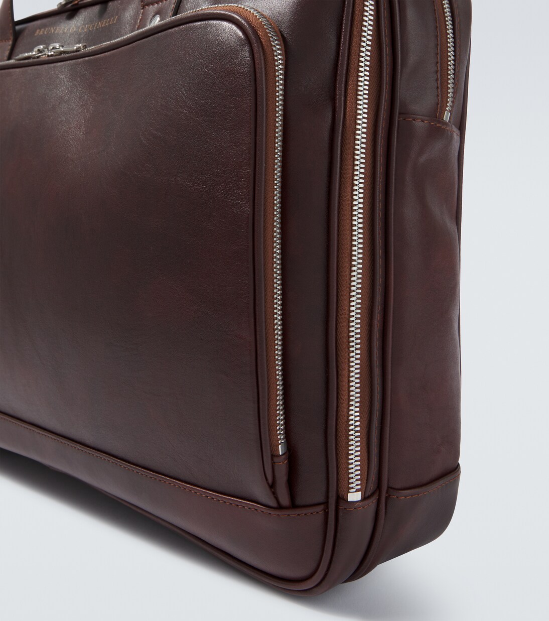 Leather briefcase | Brunello Cucinelli