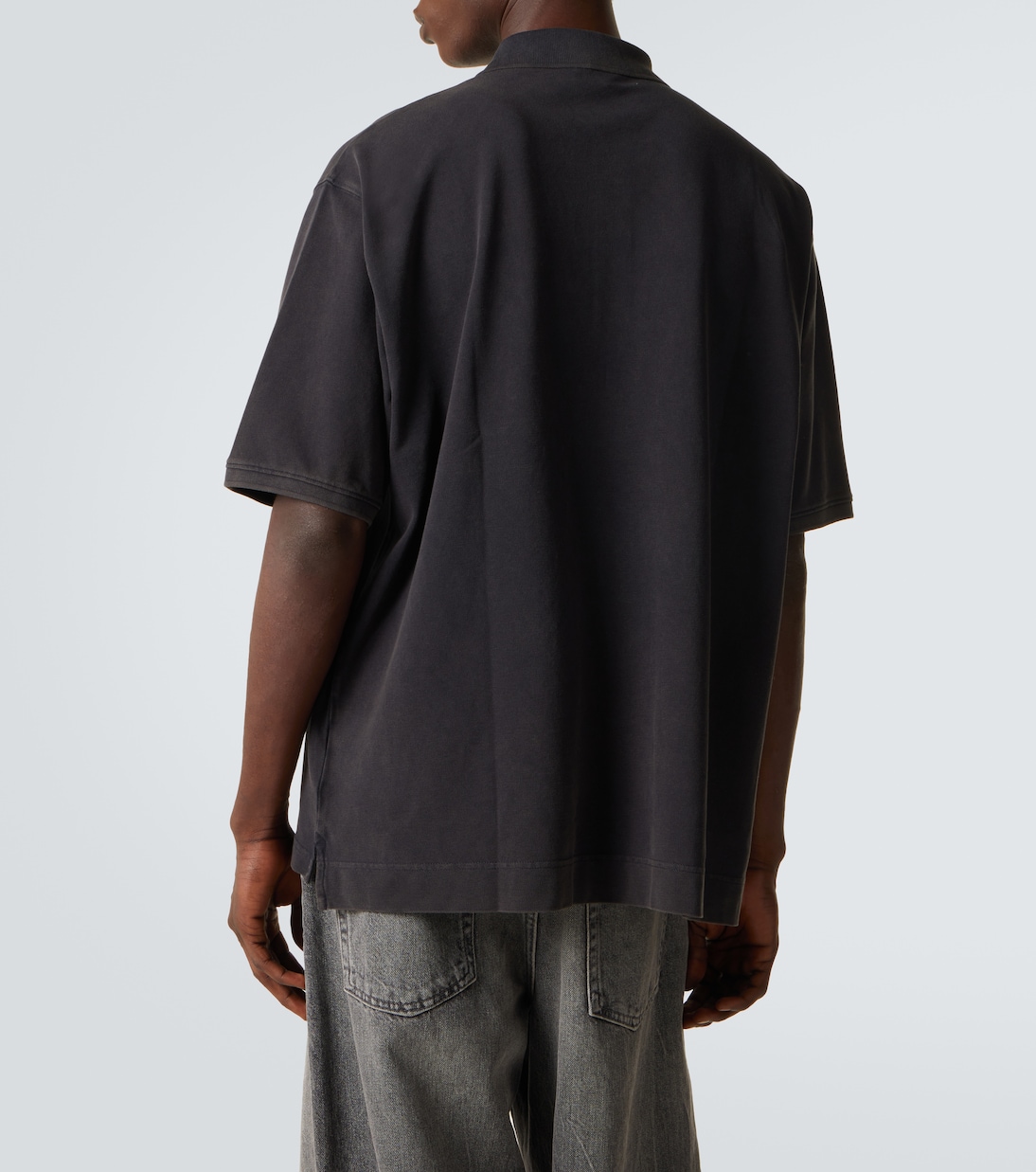 Cotton piqué polo shirt | Acne Studios