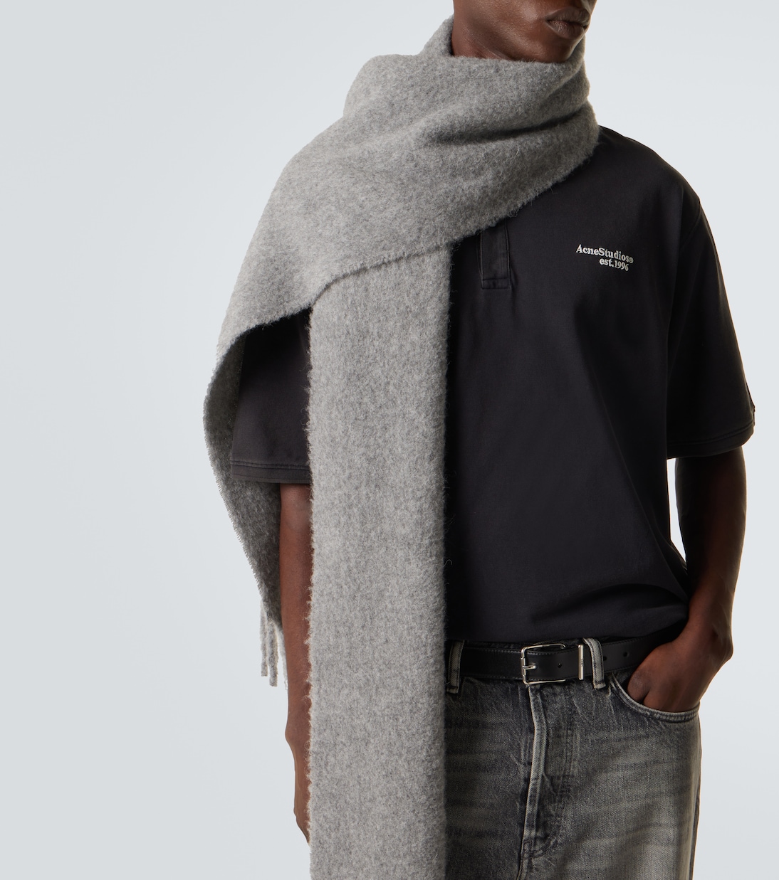 Cotton piqué polo shirt | Acne Studios