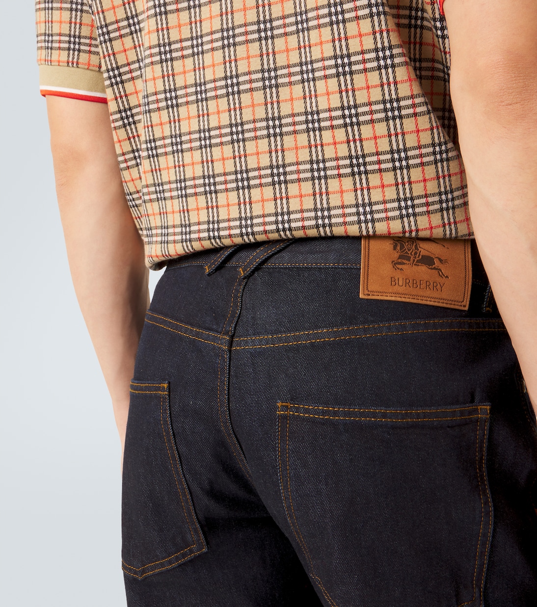 Mid-rise straight-leg jeans | Burberry