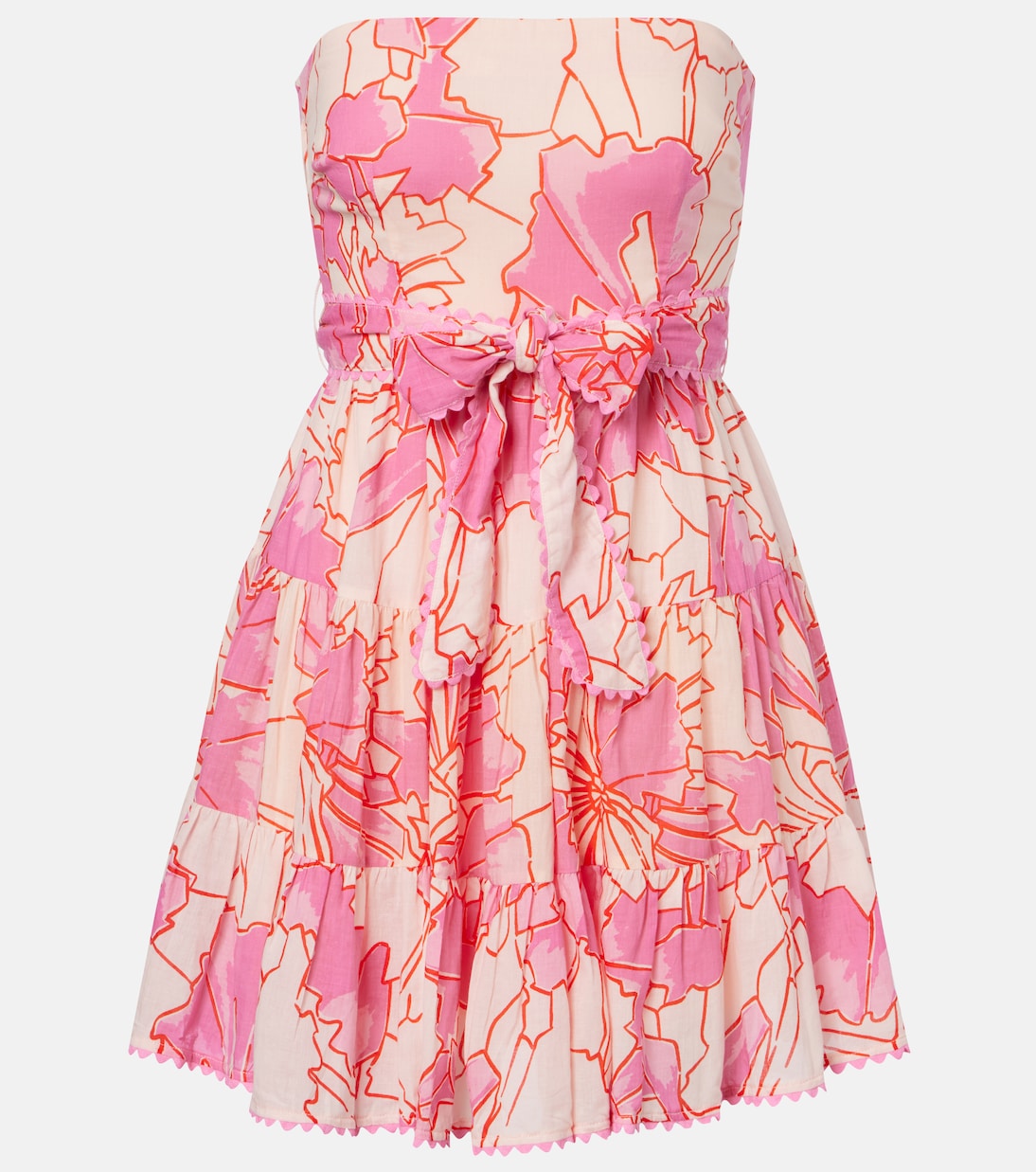 Christine printed cotton minidress | Poupette St Barth