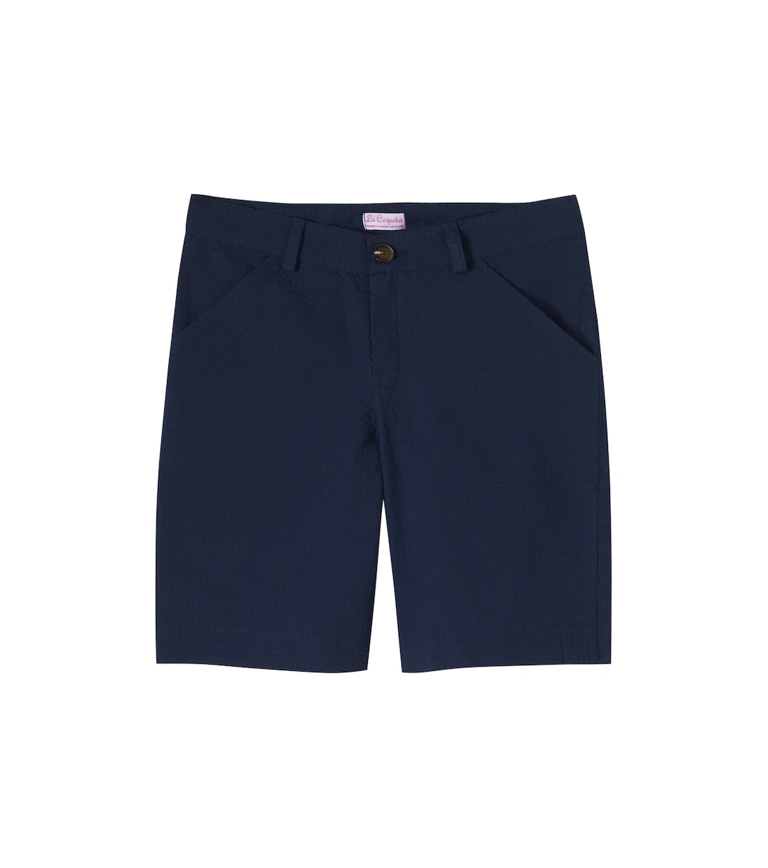 Bocusi cotton seersucker shorts | La Coqueta