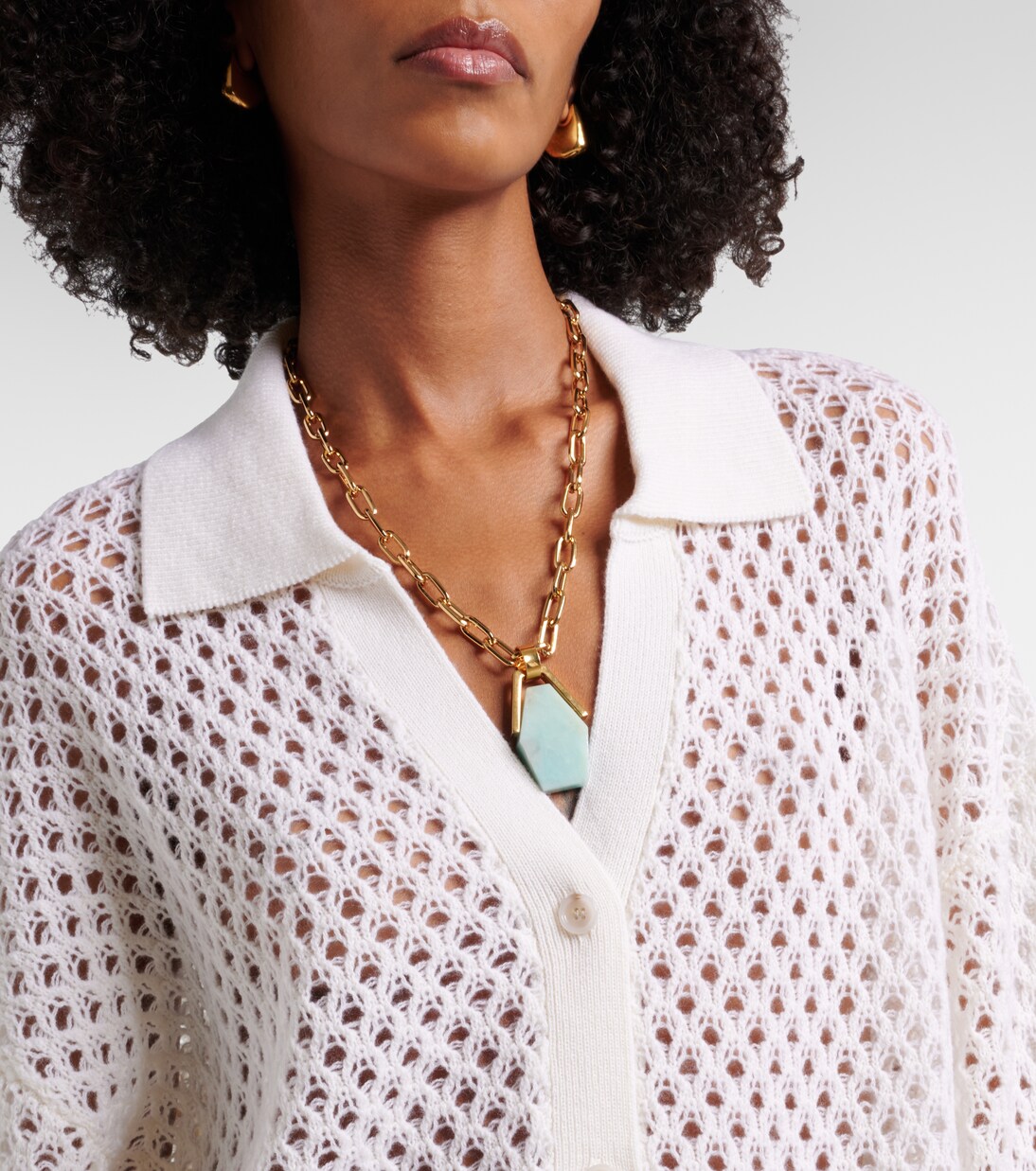 Open-knit wool and cashmere cardigan | Jardin des Orangers