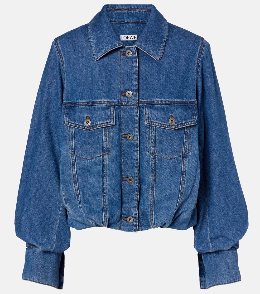 Gathered denim jacket | Loewe