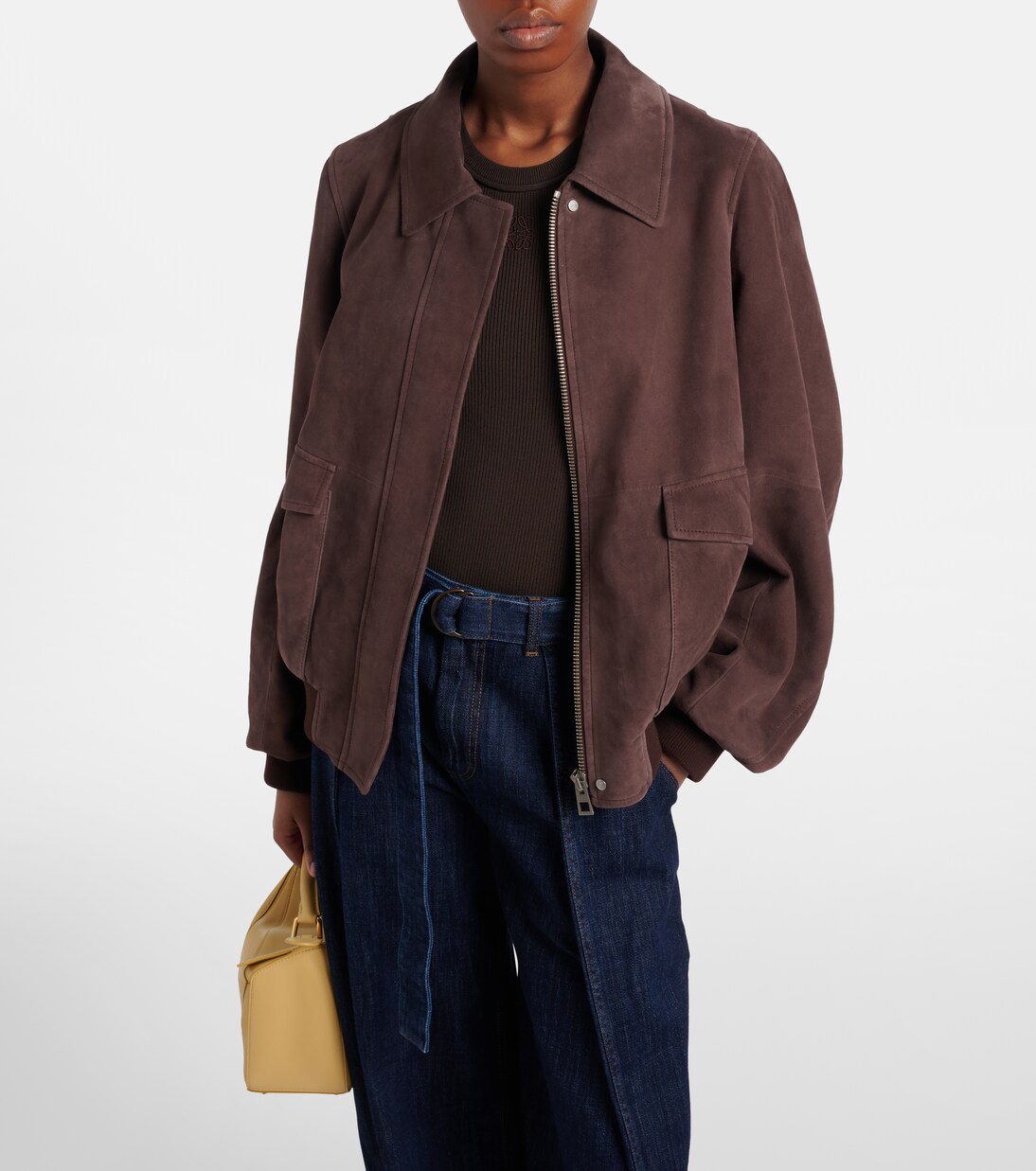 Suede bomber jacket | Loewe