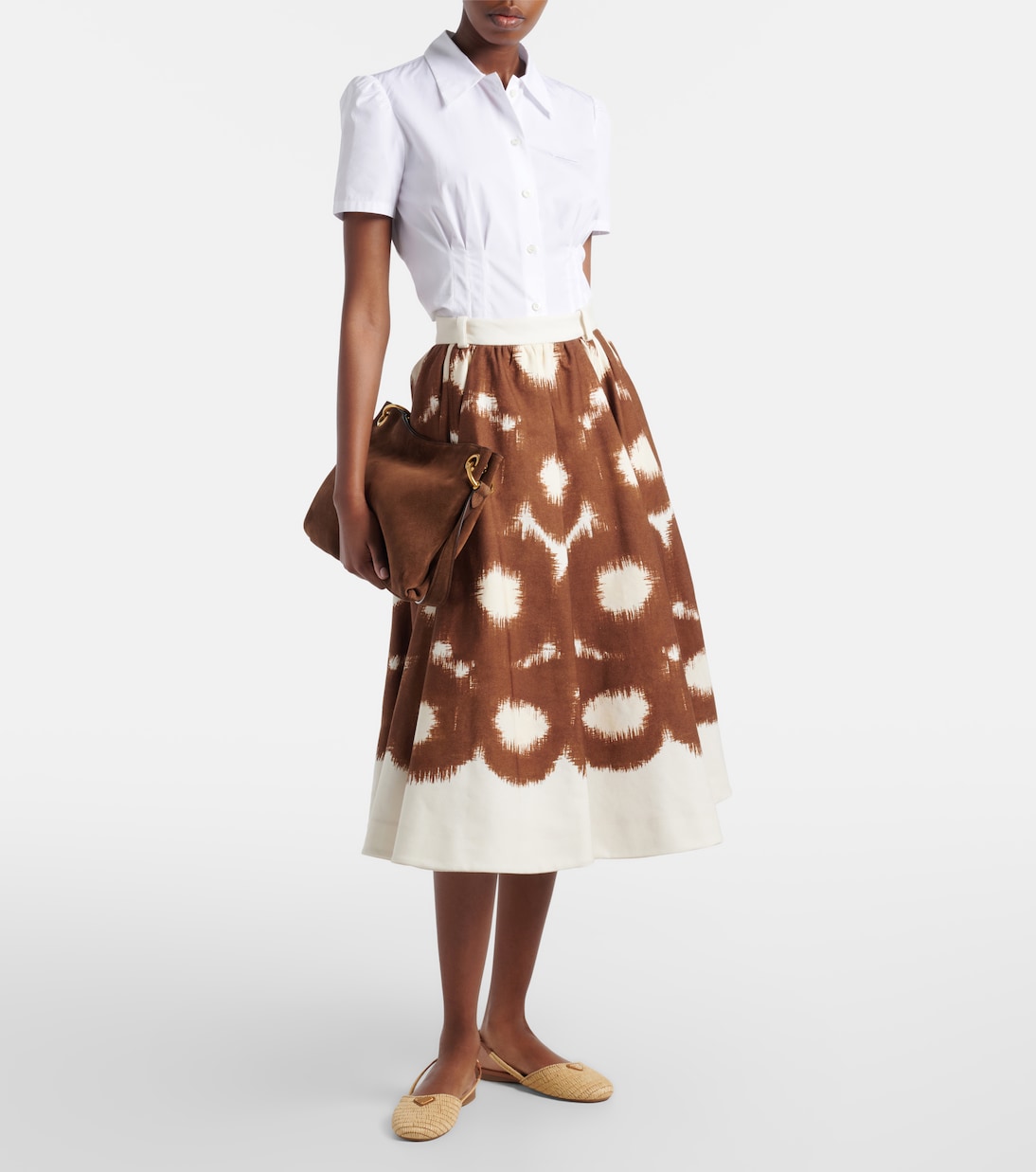 Crochet slingback flats | Prada