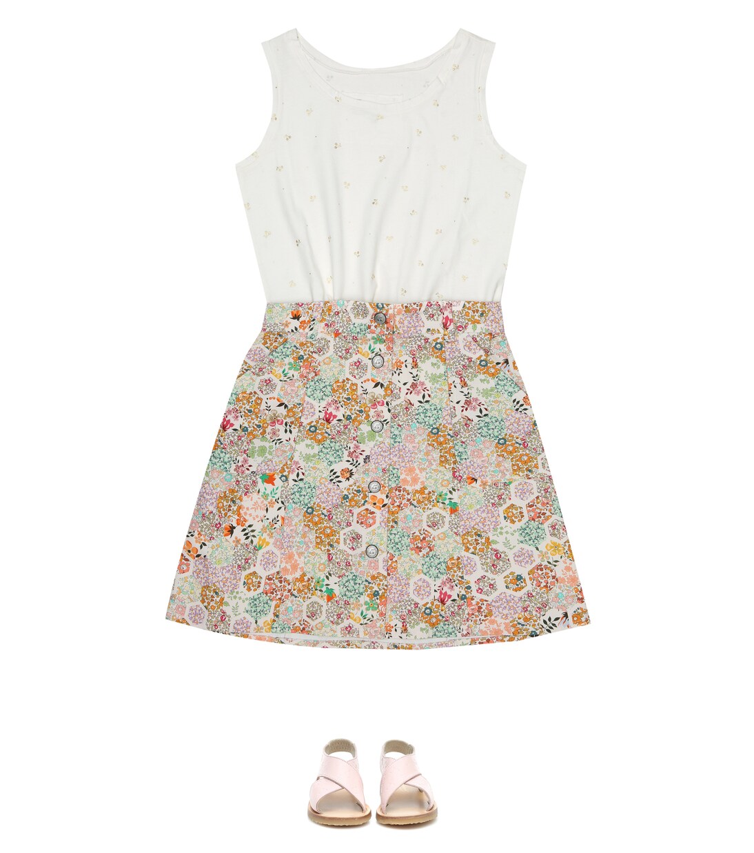 Cotton-jersey tank top | Bonpoint