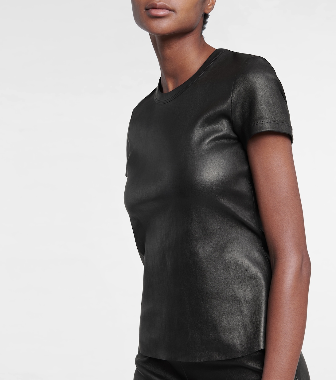 T-shirt S.05 in pelle | Stouls