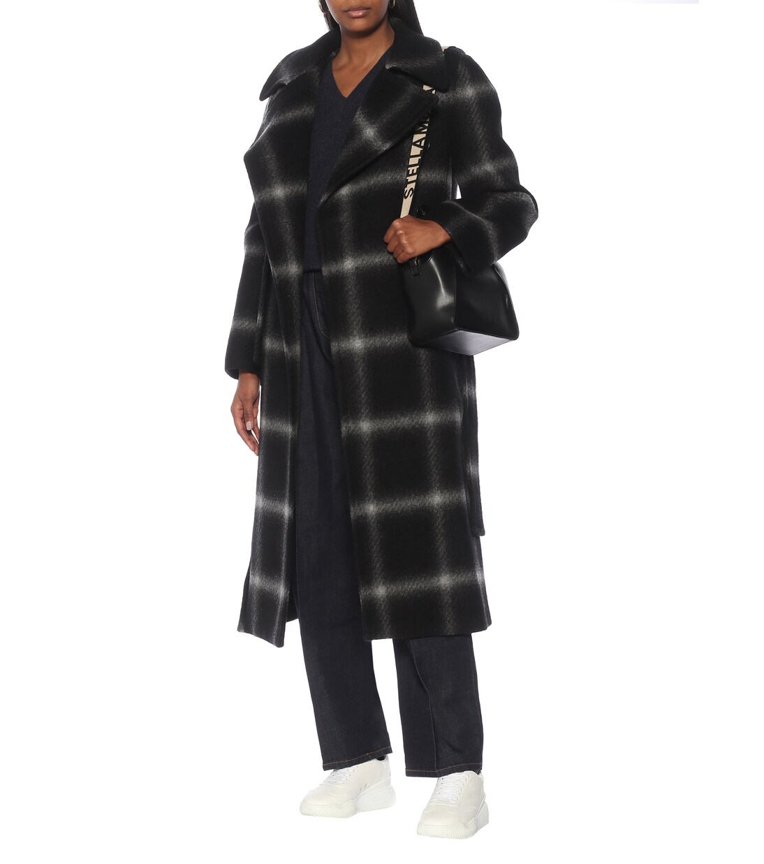 Checked wool coat | Stella McCartney