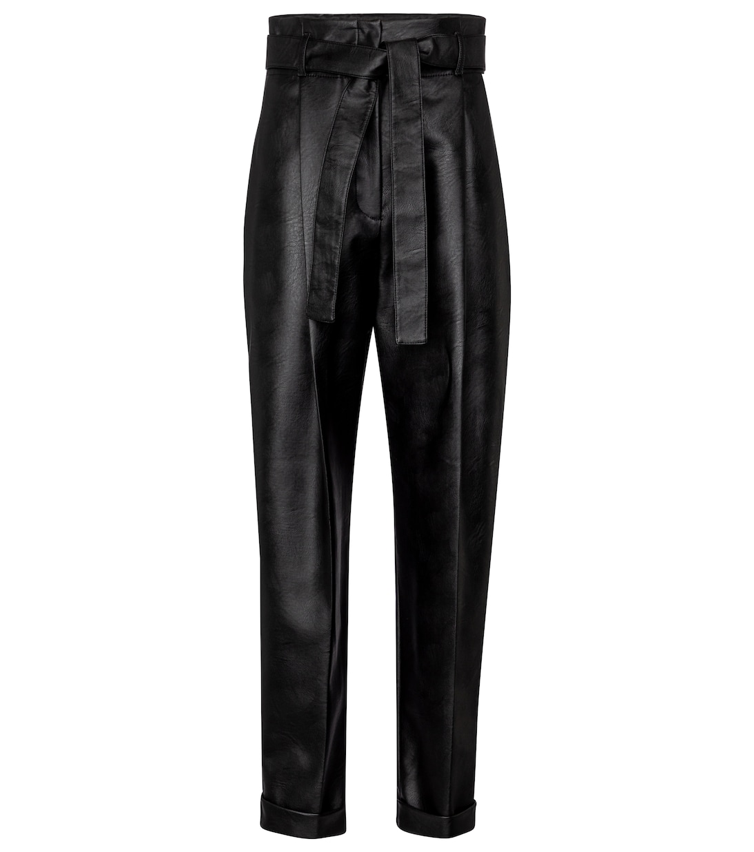 Pantalon paper bag en cuir synthétique | Philosophy di Lorenzo Serafini