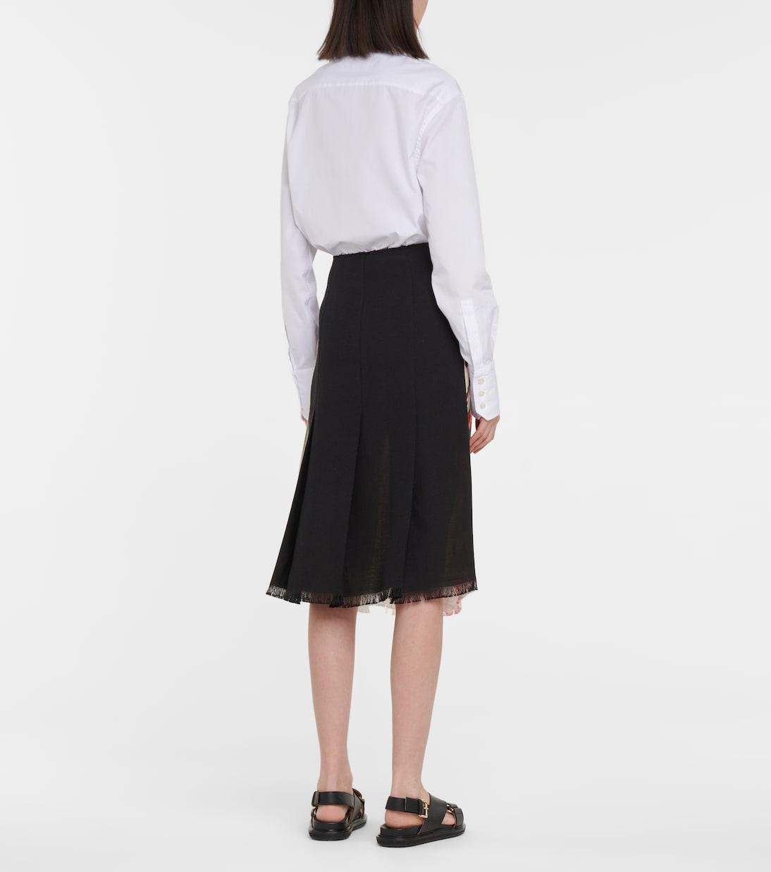 Falda wrap midi estampada | Marni