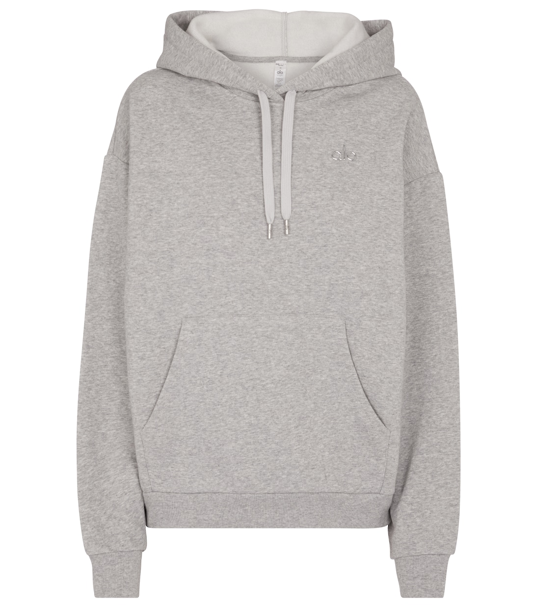 Logo cotton-blend jersey hoodie | Alo Yoga