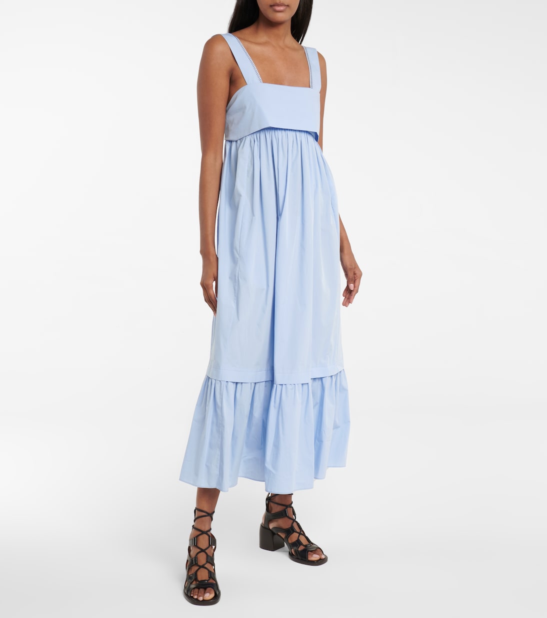 Cotton poplin maxi dress | Chloé