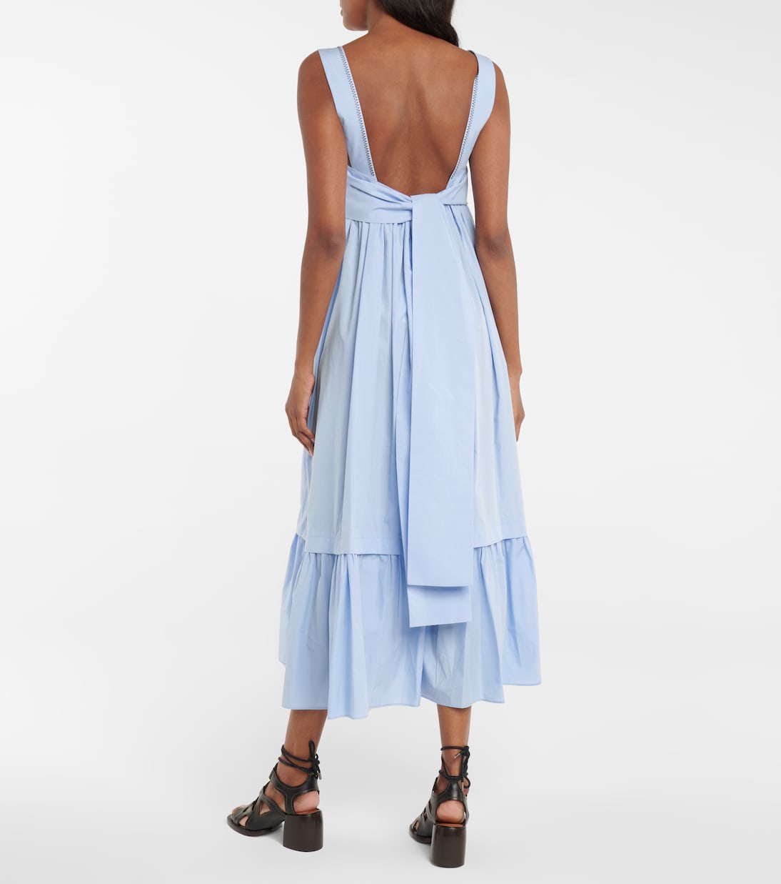 Cotton poplin maxi dress | Chloé