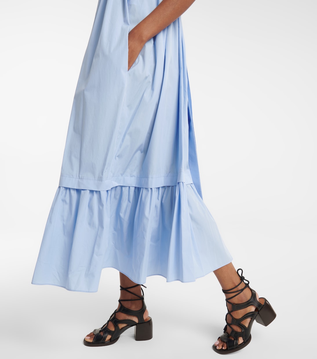 Cotton poplin maxi dress | Chloé