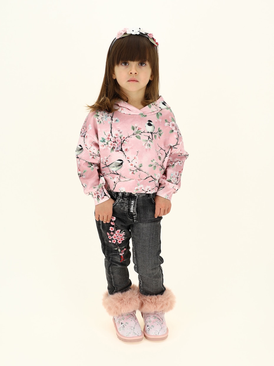 Embroidered jeans | Monnalisa
