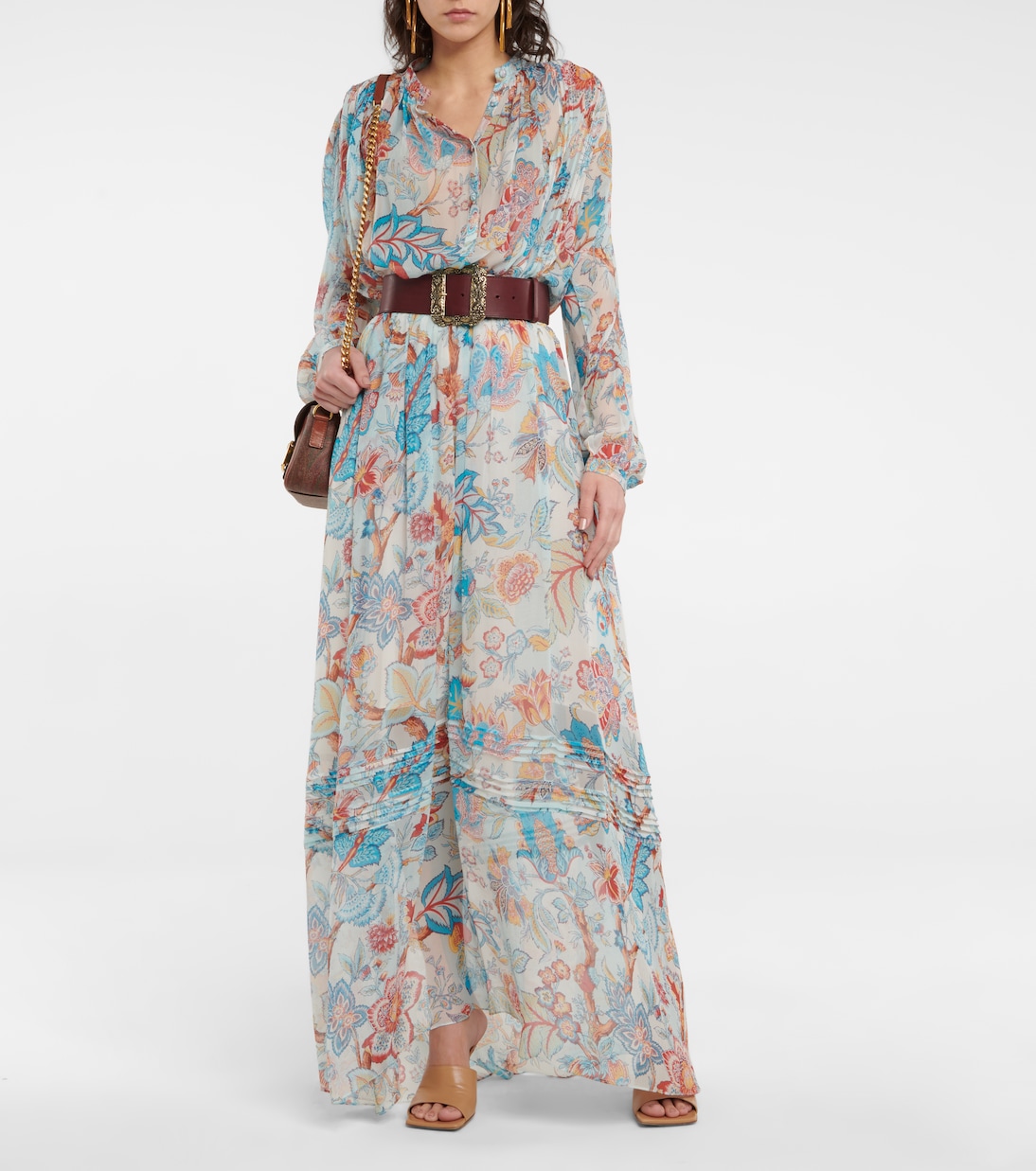 Floral silk maxi skirt | Etro