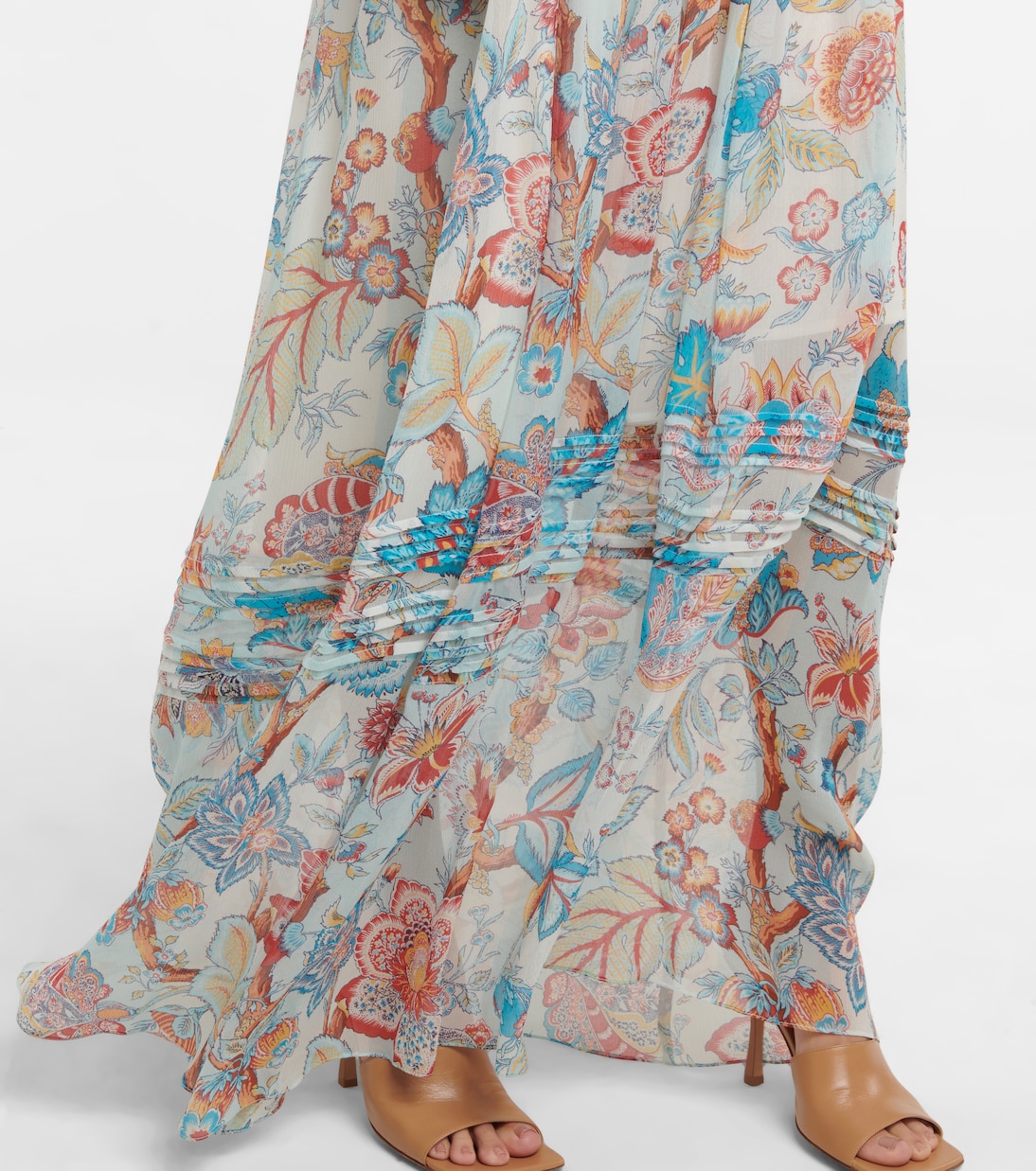 Floral silk maxi skirt | Etro