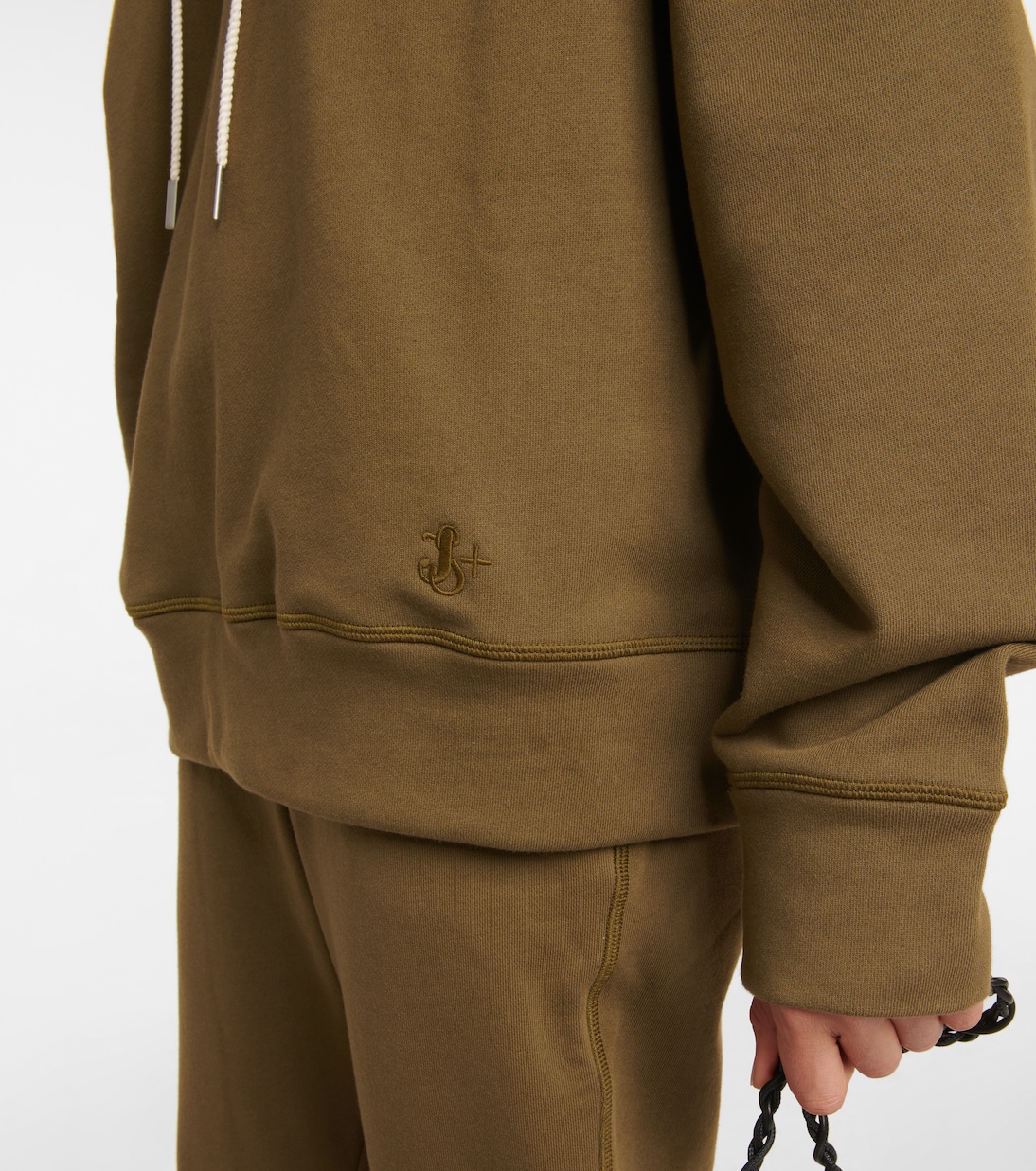 Sudadera con capucha en punto de algodón | Jil Sander