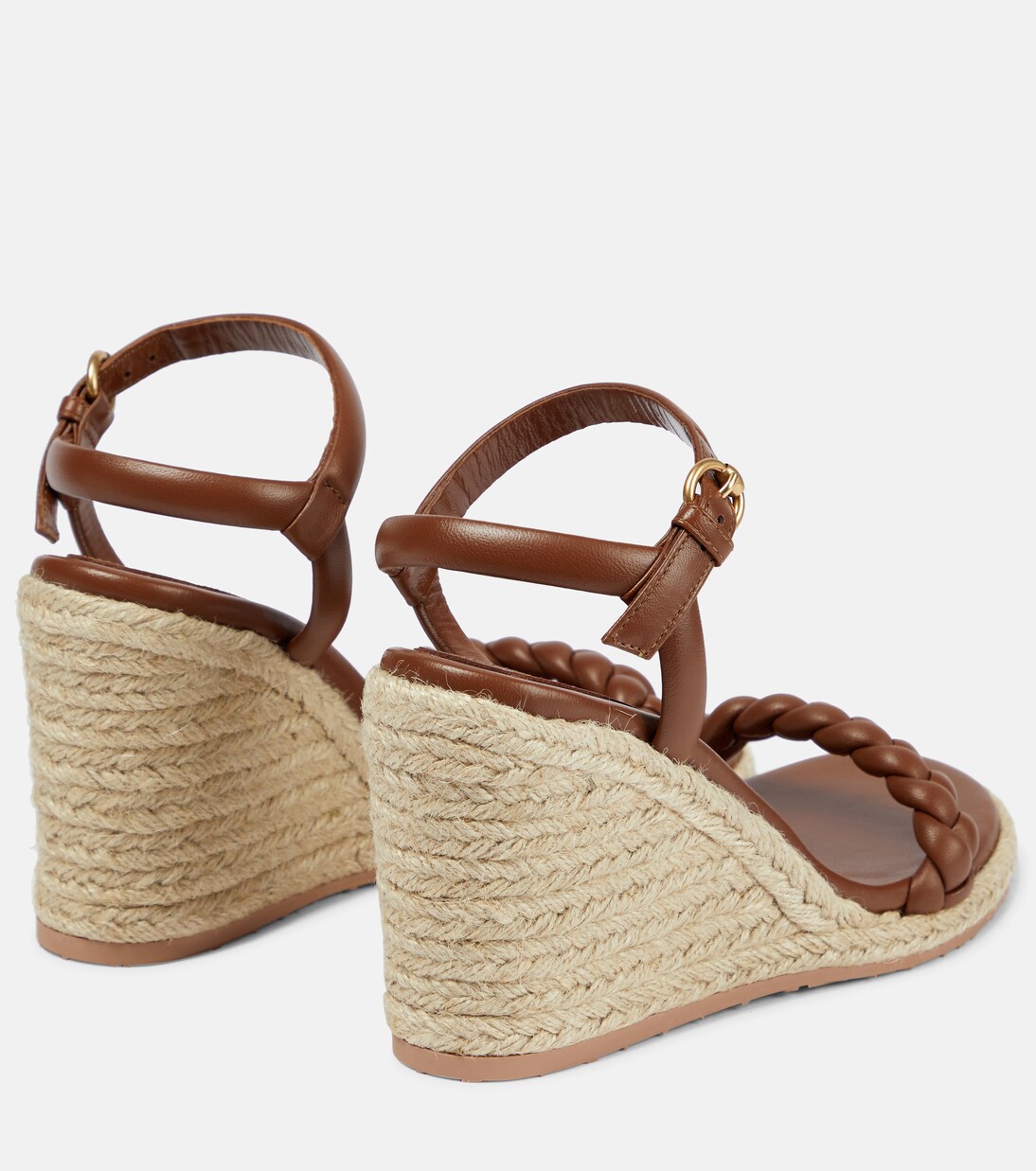 Sandali espadrillas in pelle con zeppa | Gianvito Rossi