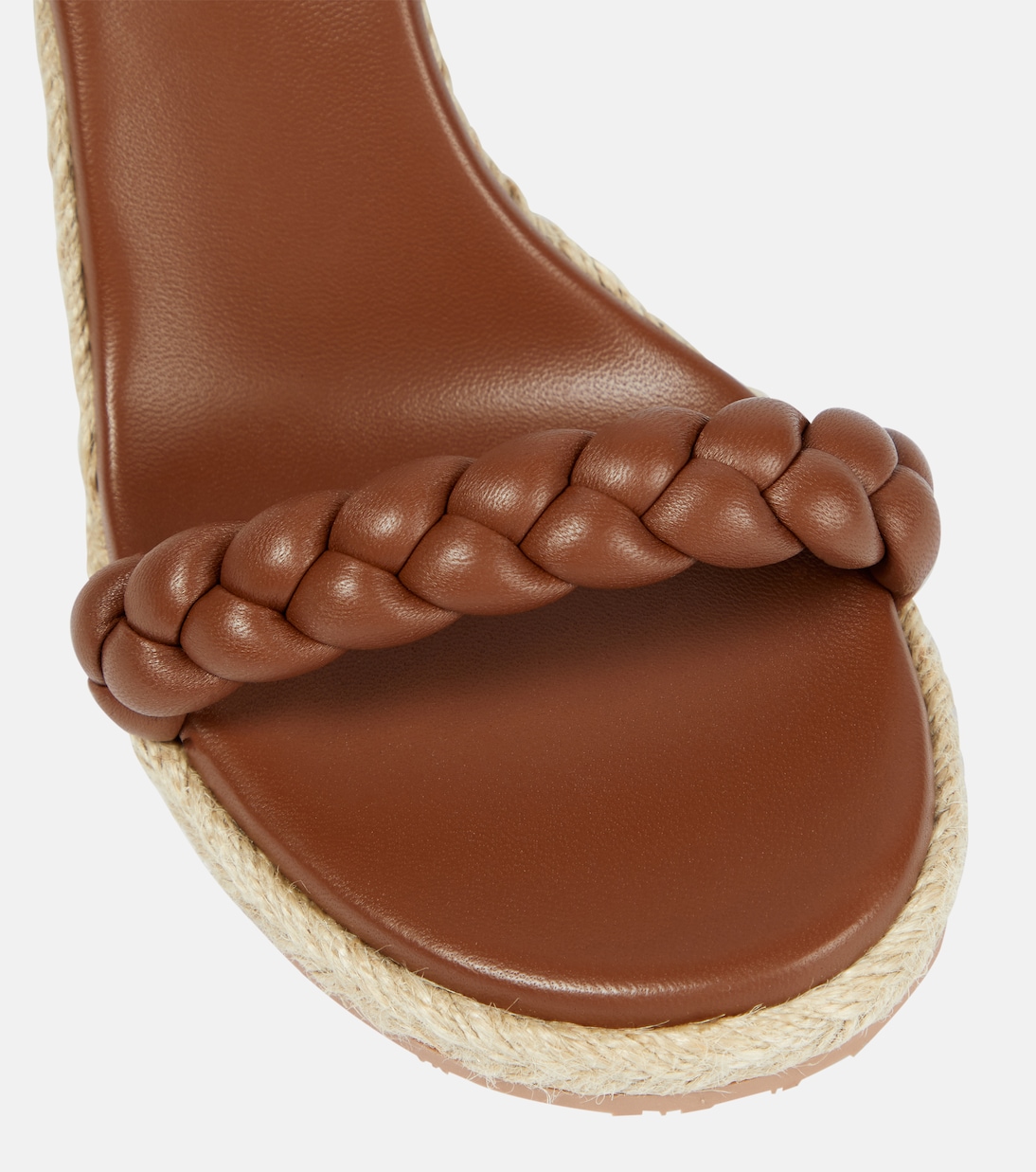 Sandali espadrillas in pelle con zeppa | Gianvito Rossi